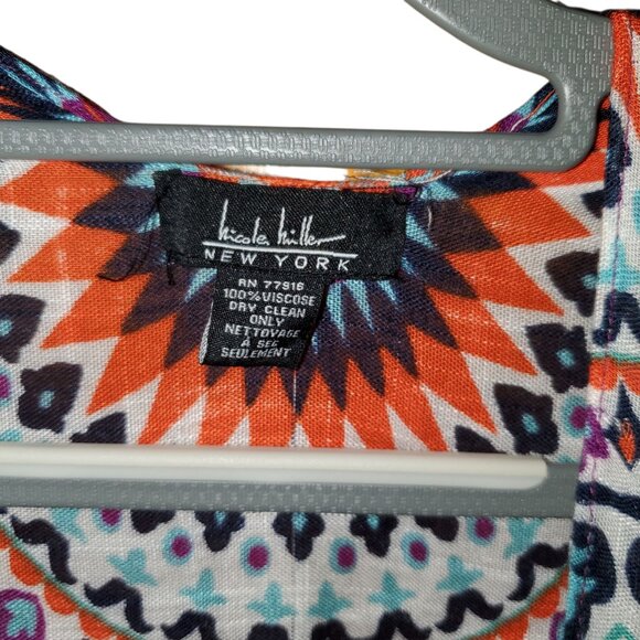 Nicole Miller Beautiful Long Hippie Festival Cover Up - 100% Viscose OS - Picture 9 of 9